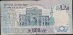 6.Emisyon 2.Tertip 500 Lira N01 066509 Temiz