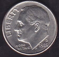 Amerika 1 Dime 1989 D