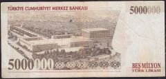 7.Emisyon 5 000 000 Lira H89 495258 Çok Temiz