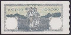 ROMANYA 100000 LEİ 1946 ÇÇT +   P58 eski kağıt para değerleri