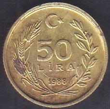 1988 YILI 50 LİRA