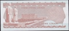 6.Emisyon 3.Tertip 20 Lira F76 454243 Çilaltı