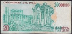 7.EMİSYON 20 000 000 LİRA D72 255819 ÇOK TEMİZ