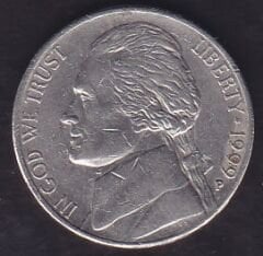 Amerika 5 Cent 1999 P