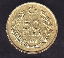 1989 Yılı 50 Lira