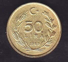 1989 Yılı 50 Lira