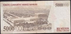 7.Emisyon 5 000 000 Lira H88 356083 Çok Temiz