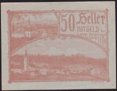 Avusturya 50 Heller Notgeld 1920 Çil