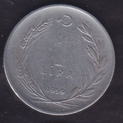1959 Yılı 1 Lira Düz