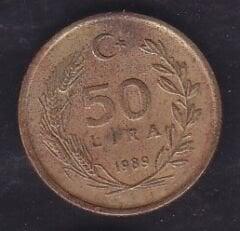 1989 Yılı 50 Lira