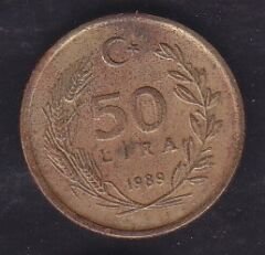 1989 Yılı 50 Lira