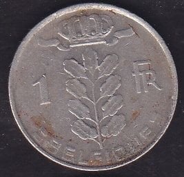 Belçika 1 Frank 1980