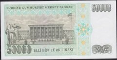 7.Emisyon 2.Tertip 50000 Lira L86 629695 Çok Çok Temiz