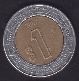 Meksika 1 Peso 2007
