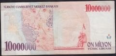 7.Emisyon 10000000 Lira C59 523505 Çok Temiz+