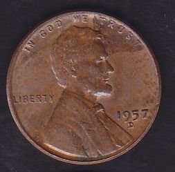 Amerika 1 Cent 1957 D