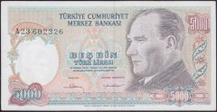 7.Emisyon 1.Tertip 5000 Lira A23 602326 Çok Çok Temiz