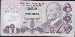 6.Emisyon 2.Tertip 1000 Lira D90 176484 Çok Temiz