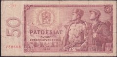 ÇEKOSLOVAKYA 50 KORUN 1964 TEMİZ eski para