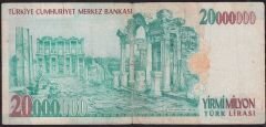 7.Emisyon 20 000 000 Lira C39 823240 Temiz