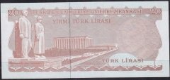 6.Emisyon 3.Tertip 20 Lira F68 682549 Çilaltı