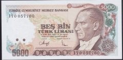 7.EMİSYON 4.TERTİP 5000 LİRA I70 057700 ÇİL