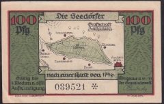 ALMANYA 100 PFENNİNG NOTGELD 1921 ÇİLALTI ÇİL