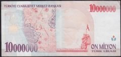 7.Emisyon 10 000 000 Lira D59 338023 Çok Temiz