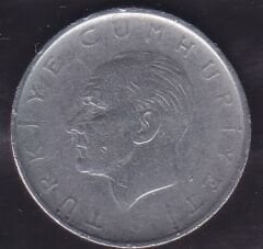 1962 Yılı 1 Lira Ters