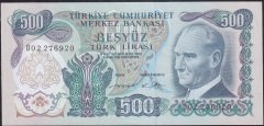 6.Emisyon 2.Tertip 500 Lira O02 276920 Çilaltı Çil