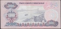 6.Emisyon 2.Tertip 1000 Lira D80 645402 Çok Temiz+