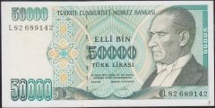7.Emisyon 2.Tertip 50000 Lira L82 689142 Ççt Çilaltı