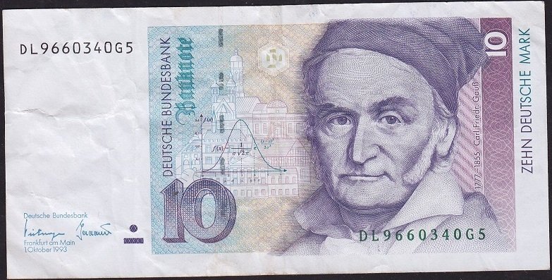 Almanya 10 Mark 1993 Çok Temiz +