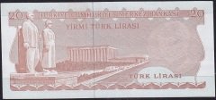 6.Emisyon 3.Tertip 20 Lira G10 581509 Çilaltı Çil