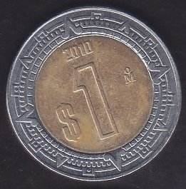Meksika 1 Peso 2010