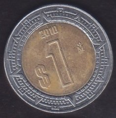 Meksika 1 Peso 2010