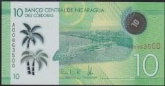 Nikaragua 10 Cordobas 2014 Çil Polymer Pick 209