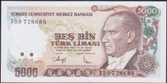 7.EMİSYON 4.TERTİP 5000 LİRA I59 728688 ÇİL