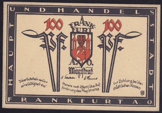 ALMANYA 100 PFENNİNG NOTGELD ÇİL