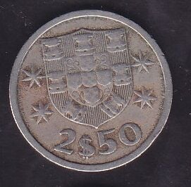 Portekiz 2.5 Escudos 1965