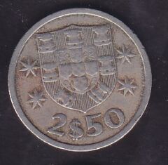 Portekiz 2.5 Escudos 1965