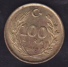 1989 Yılı 100 Lira