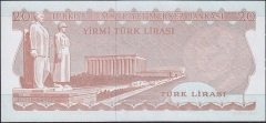 6.Emisyon 3.Tertip 20 Lira F45 343653 Çilaltı