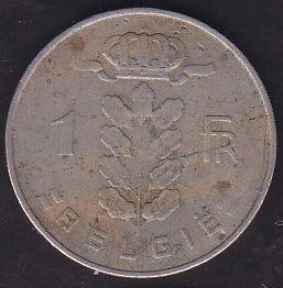 Belçika 1 Frank 1961