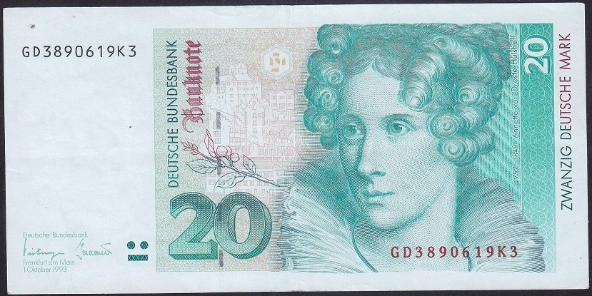 ALMANYA 20 MARK 1993 ÇÇT +