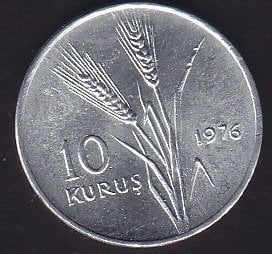 1976 YILI 10 KURUŞ ÇİL