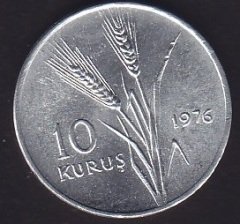 1976 YILI 10 KURUŞ ÇİL