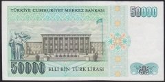 7.EMİSYON 1.TERTİP 50000 LİRA J05 491581 ÇÇT