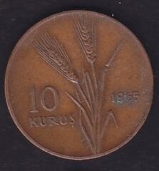 1965 Yılı 10 Kuruş
