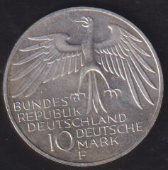 Almanya 10 Mark 1972 Gümüş (XX Yaz Olimpiyat Oyunları, Münih 1972 - Stadyum)
